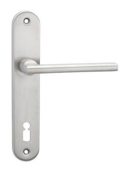 Kování interiérové PLAZA klika/klika 90 mm klíč nerez IN - Kliky, okenní a dveřní kování, panty Kování dveřní Kování dveřní rozety, kličky